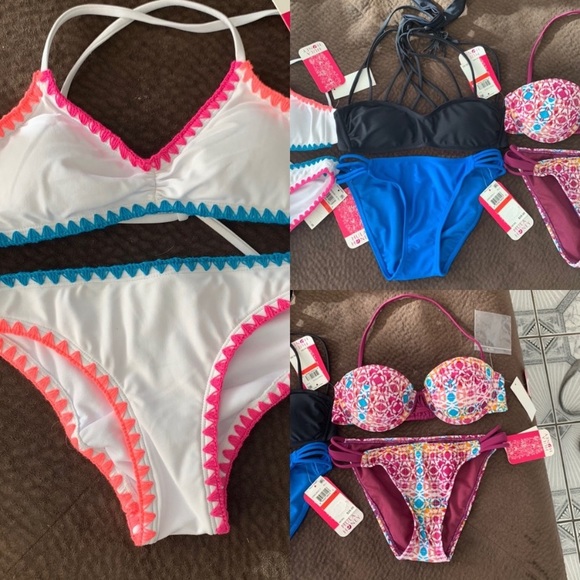 3 NWT Hula Honey complete bikini sets xs - Picture 2 of 9